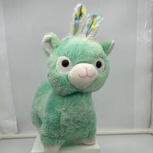 Hug & Luv Llama Alpaca Easter Bunny Ears Spring Mint Green Plush Stuffed Animal